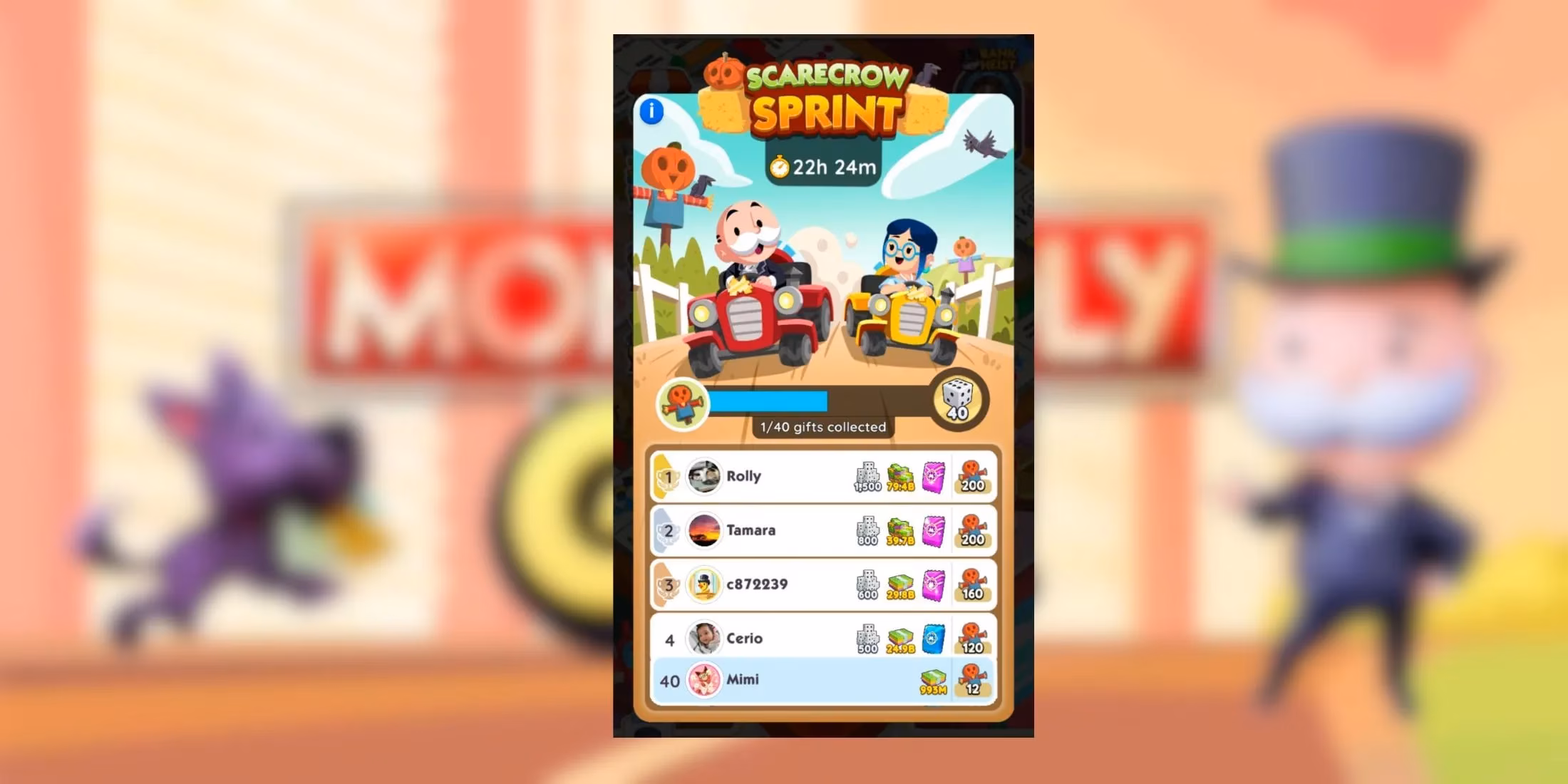 monopoly-go-scarecrow-sprint-rewards-points-and-one-day-hustle-image-0